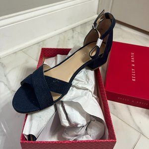 NIB - Kelly & Katie Blue Denim Sandals - Still in packing material